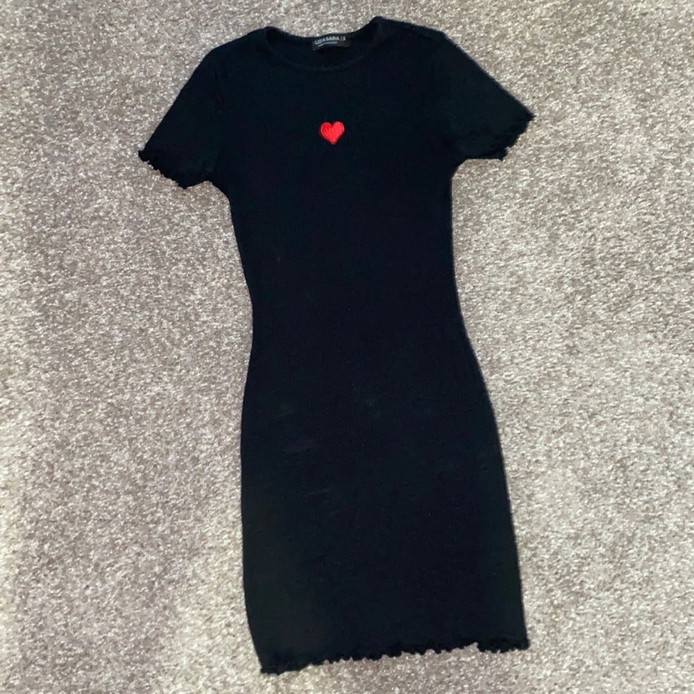 Black Short Sleeve Dress